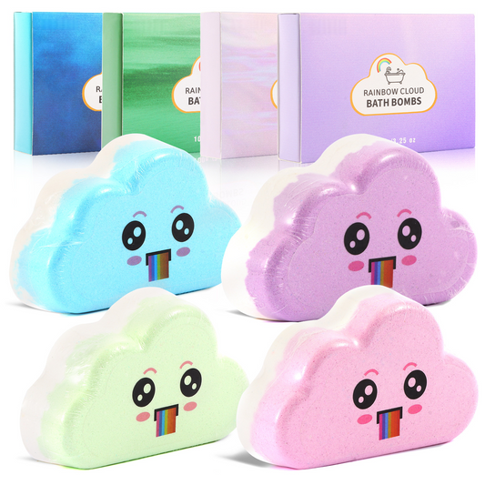 🎁LAST DAY SALE £9.99!!🔥50K+ SOLD!🌈 Rainbow Cloud Bath Bombs – Turn Every Bath into a Magical Rainbow Spa