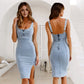 👗💙 Trending This Season | U-Neck Denim Bodycon Dress | Easy Style for Any Occasion ✨👜【🏆2026 Bestseller -50%】