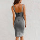 👗💙 Trending This Season | U-Neck Denim Bodycon Dress | Easy Style for Any Occasion ✨👜【🏆2026 Bestseller -50%】