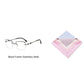 ⏳LAST DAY SALE ONLY￡9.99!!🔥Frameless Blue Light Blocking Glasses – Ultra-Light Titanium Build, Anti-Glare Lens 👓