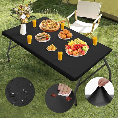 ❄️Summerfresh 50% OFF!🏠Stretch Fabric Table Cover – Waterproof & washable!