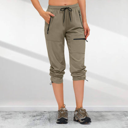 📢📢50% OFF !! ⏰Women's Hiking 5 Zipper Pockets Quick Drying Pants