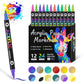 🎨Last Day 49% OFF🔥 Dual Tip Acrylic Paint Pen Marker - 24/48/72 Colors