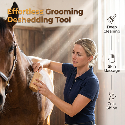 🥳2026 HOT SALE🥳💞50K+ SOLD!🐕🦴50% OFF! Gentle Deshedding Brush – No pulling, no pain. Ergonomic wooden handle. Removes undercoat & dander. Perfect for anxious or sensitive pets. A calm grooming session. 🌿💚