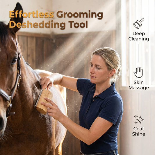 🥳2026 HOT SALE🥳💞50K+ SOLD!🐕🦴50% OFF! Gentle Deshedding Brush – No pulling, no pain. Ergonomic wooden handle. Removes undercoat & dander. Perfect for anxious or sensitive pets. A calm grooming session. 🌿💚