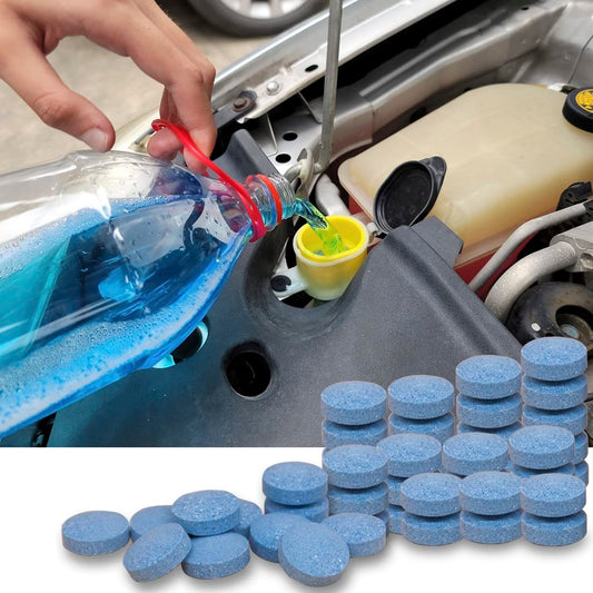 ❄️Summerfresh 50% OFF!🔥Concentrated Screenwash Tablets – Compact Just-Add-Water Windscreen Cleaner