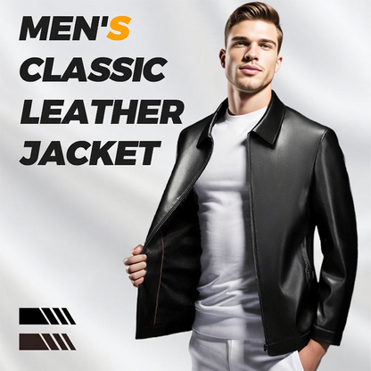 ⏳Limited-time 56% off⏰Men's Classic Leather Jacket🧥