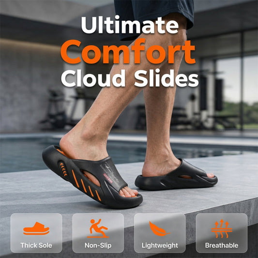 🥳SUMMER HOT SALE🥳💞50K+ SOLD!💥57% OFF! 🔥Non-Slip Thick Sole Cloud Slides for Men