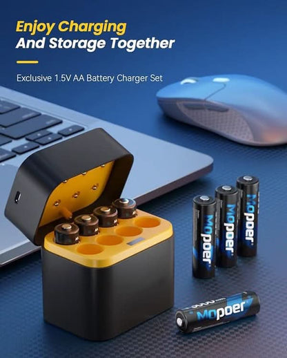 🔋 50% OFF NOW! ⚡ Rechargeable AA/AAA Lithium Battery – Long-Lasting, Fast Charging & Eco-Friendly 📦