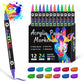 🎃Halloween Deal 50% OFF!🎨2-in-1 Acrylic Paint Markers – Two Colours per Pen, 24–96 Colours