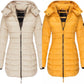 🔥Winter women's mid-length padded jacket warm hooded jacket