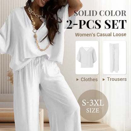 💖LAST DAY PROMOTION - 50%OFF💖Women’s Casual Loose Solid Color Suit
