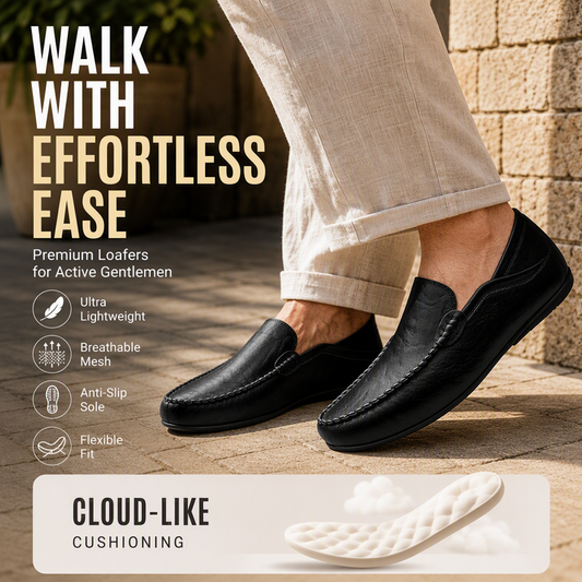 ❄️Summerfresh 60% OFF!👞Men's Leather Loafers – Comfortable Slip-ons with Classic Look for Work, Driving and Daily Use: