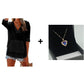 Women's Solid V-Neck Long Sleeve Hooded Top with Pocket