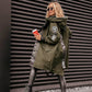 ⏳Retro workwear styling ⏰Women's Trendy Long-Sleeve Hooded Jacket and Leather Leggings