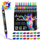 🎃Halloween Deal 50% OFF!🎨2-in-1 Acrylic Paint Markers – Two Colours per Pen, 24–96 Colours