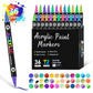 🎨Last Day 49% OFF🔥 Dual Tip Acrylic Paint Pen Marker - 24/48/72 Colors