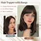 🔥2025 Hot Sale🔥Natural Hair Toppers with Bangs for Women🛒BUY 2 FREE SHIPPING