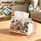 🎄Beaded Christmas Tissue Box Cover – Santa, Snowman & Reindeer Designs
