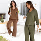 🔥LAST DAY SALE 60% OFF👍✨Women's 2 Piece Sets Outfits Casual Long Sleeve Sweatsuits Sets