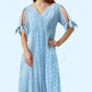 👗50% OFF NOW! 💃 Women's Elegant V-Neck Hollow-Out Solid Dress – Flattering cut, breathable fabric & perfect for summer parties or date nights ✨
