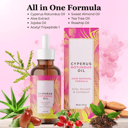 🔥🔥New Arrivals 50% OFF🎁Hair Removal Oil with Natural Ingredients - Cyperus Rotundus Oil for Silky Skin