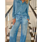 🌙 Denim Dreams Pajama Set – Cozy Fit, Soft Denim‑Look Loungewear for All Night Comfort 🌟