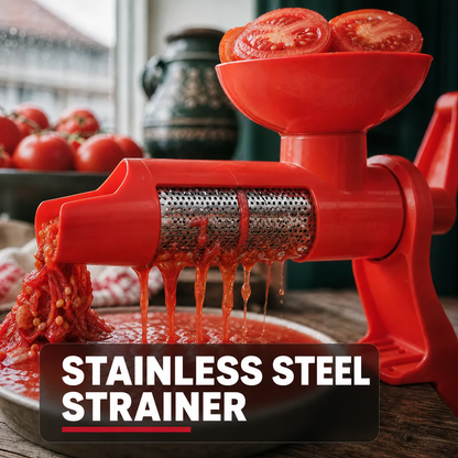 ❄️Summerfresh 50% OFF!🍅Manual Vegetable and Fruit Sieve with Stainless Steel Filter – For Purées, Sauces, Passata, Baby Food and Fruit Compote