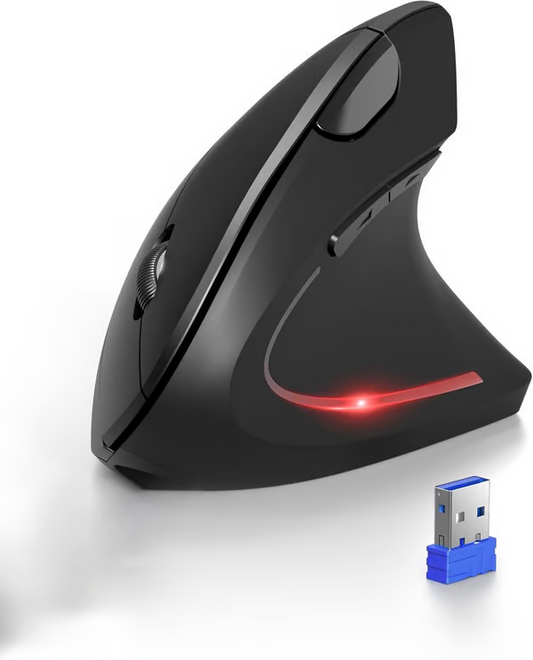 🖱️ Ergonomic Vertical Mouse | Christmas SALE 50% OFF | 87% Less Wrist Strain, 3-Device Bluetooth Switch | Perfect Gift for Office & Home Office Setup 🎄✨