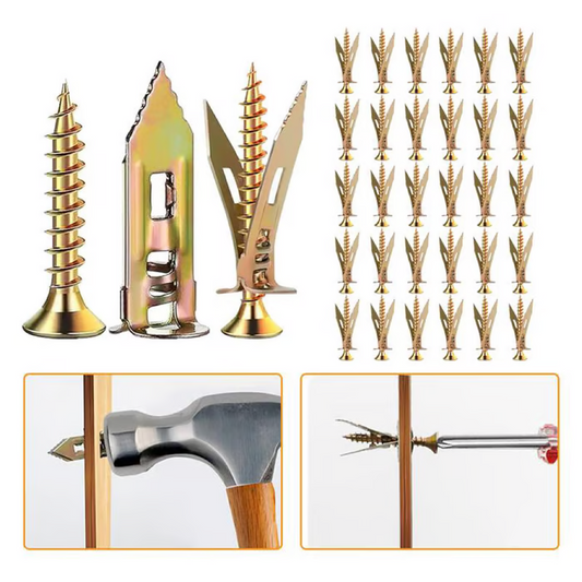 📢📢33 % OFF !!⏰⏰Self Drilling Drywall Anchors with Screws Kit