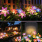 🎄 Solar-Powered Blooming Lily Flowers Lights