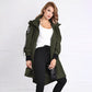 ⏳Retro workwear styling ⏰Women's Trendy Long-Sleeve Hooded Jacket and Leather Leggings