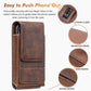 🏆 Last Day Special Price £9.78 ! 🔥Waist Belt Cell Phone Pouch 📱 Multi-Pocket Leather Holster with Card Holder