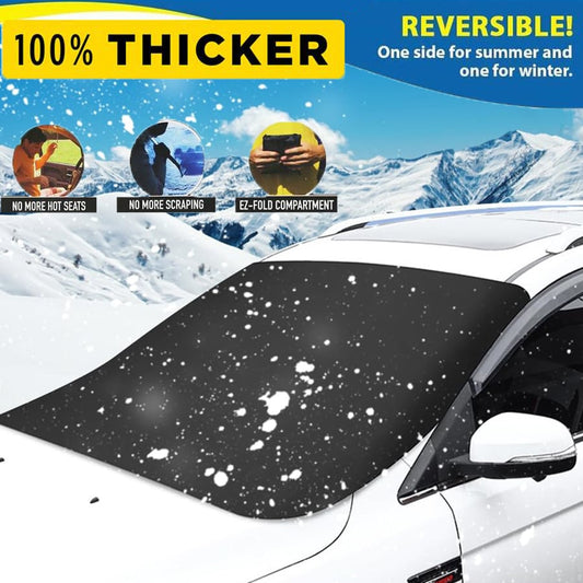 🏆Flash Sale⚡ 50K+ SOLD! Almost Gone-💥🛡️2025 Upgraded Car Windshield Magnetic Snow Cover
