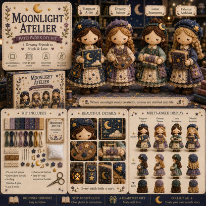 🎁Last Day:50% OFF🧵 Tiny Worlds Collection – Patchwork DIY Kit Series
