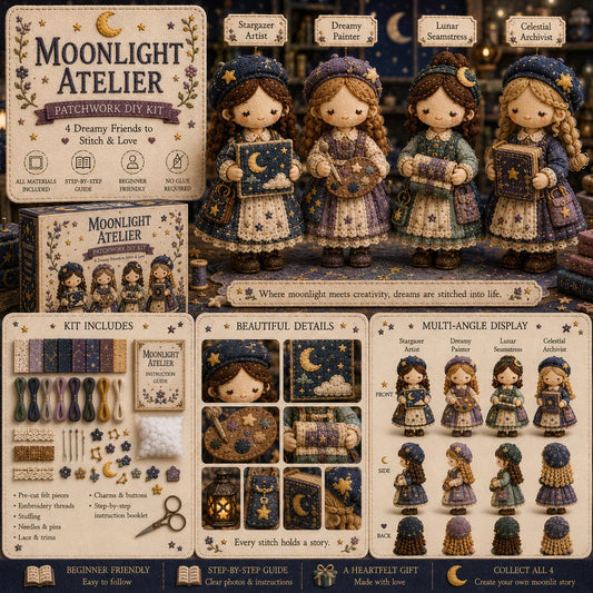 🎁Last Day:50% OFF🧵 Tiny Worlds Collection – Patchwork DIY Kit Series