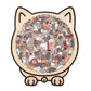 🎃Second Item Half Price!🐱135-Piece Cat-Shaped Wooden Jigsaw Puzzle – Unique Cat Pieces & Gift Box