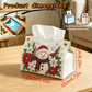 🎄Beaded Christmas Tissue Box Cover – Santa, Snowman & Reindeer Designs