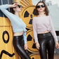 ⏳Limited time 50% discount💥S-shaped PU leather leggings