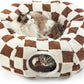 🎃Halloween Deal 50% OFF!🐾2-in-1 Plush Tunnel Bed for Cats & Small Dogs – Play, Hide & Sleep in One