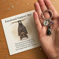 🎅Christmas Gift Idea ￡7.99!!🎁🦇Emotional Support Bat Inspirational Keychain