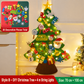 50% OFF!🎄DIY Felt Christmas Tree for Kids – 32 Reusable Ornaments + Fairy Lights