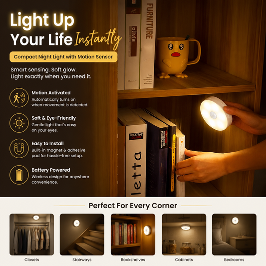🎃Halloween Deal 50% OFF!🔦Compact Household Night Light with Motion Sensor