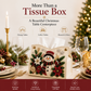 🎄Beaded Christmas Tissue Box Cover – Santa, Snowman & Reindeer Designs