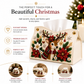 🎄Beaded Christmas Tissue Box Cover – Santa, Snowman & Reindeer Designs