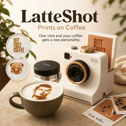🎃Halloween Deal 50% OFF!🔥Retro Coffee Art Camera – Mechanical Latte Stencil Printer