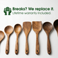 🎃Halloween Deal 50% OFF!🌿7-Piece Acacia Wood Kitchen Utensil Set – Gentle on Non-Stick Cookware