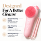 🎃Halloween Deal 50% OFF!✨2-in-1 Silicone Facial Cleansing Brush with Heat & Vibration – Cleanse, Massage & Glow