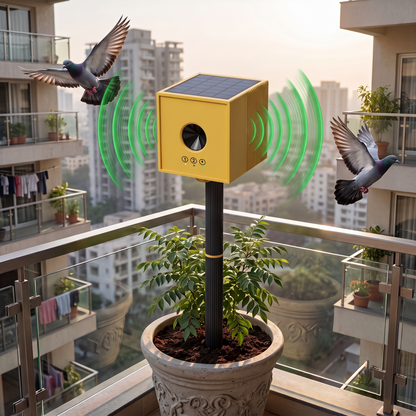 🎃Halloween Deal 50% OFF!🔥Solar-Powered Ultrasonic Pigeon Repeller