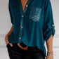 Cotton V-neck Sequin Mid-sleeve Casual Top (Buy 2 Free Shipping)